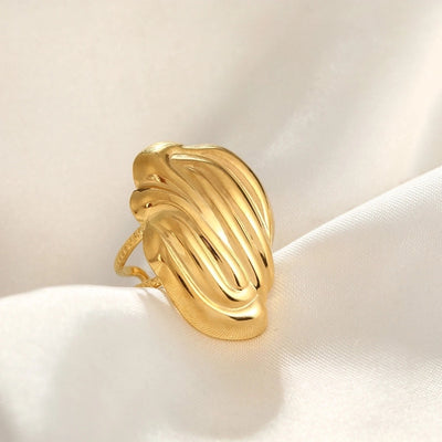 Jewelry Simple Style Commute Geometric 304 Stainless Steel Plating Open Rings