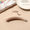 fashion solid color plastic metal hair claws 1 piece