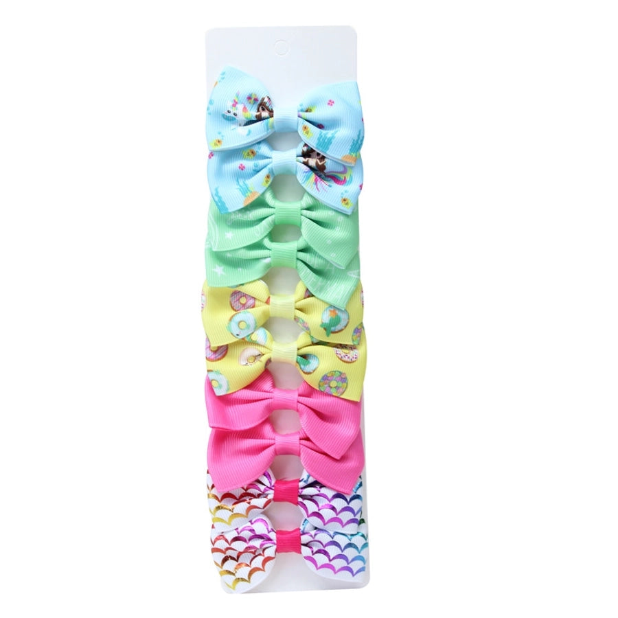 Girl'S Sweet Korean Style Bow Knot Polyester Hair Clip