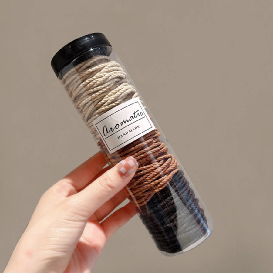 Canned rubber band women's tie head high elastic durable hair rope tie head  new rubber band high ponytail hair rope hair ring