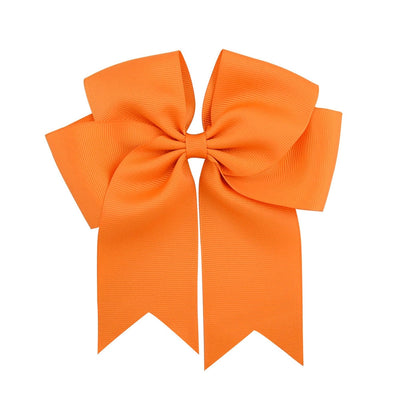 new korean ribbed satin fishtail double-layer bow hairpin