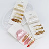 4-Piece Set High Quality Acetate with Diamond Advanced Grip Thin and Glittering Seamless Bang Clip Female Daily