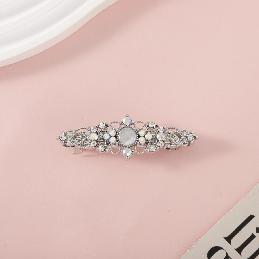 Women's Simple Style Geometric Bow Knot Alloy Plating Hair Clip