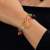 Jewelry IG Style Sweet Fruit Flower Copper Irregular Bracelets Necklace