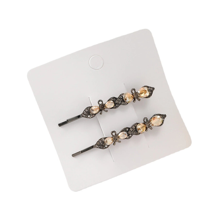 Women's Simple Style Classic Style Color Block Alloy Inlay Rhinestones Hair Clip