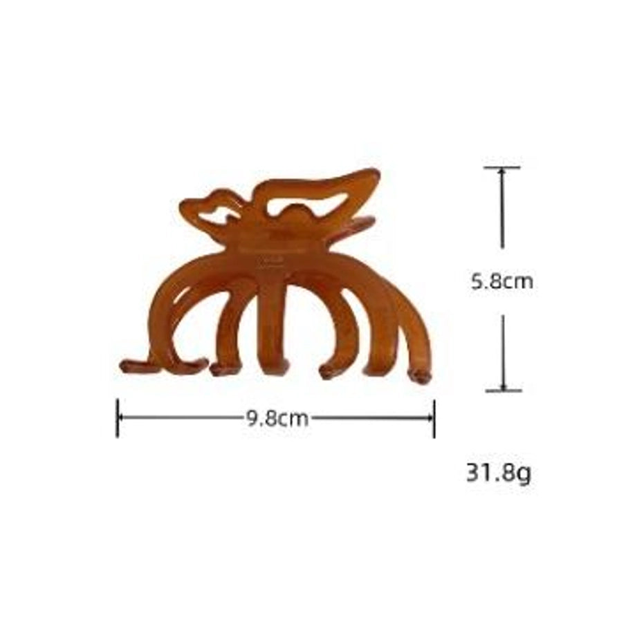 Super Beautiful Jelly Color Summer Acetate Grip High Sense Barrettes South Korea Temperament Thickened Simple and Durable New Women