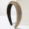 Elegant Glam Luxurious Women's Solid Color Alloy Cloth Inlay Rhinestones Hair Band