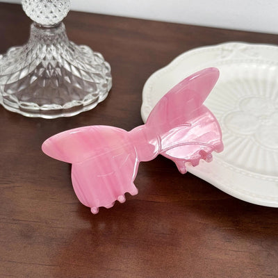 Women's Sweet Simple Style Solid Color Bow Knot Acetic Acid Hair Claws
