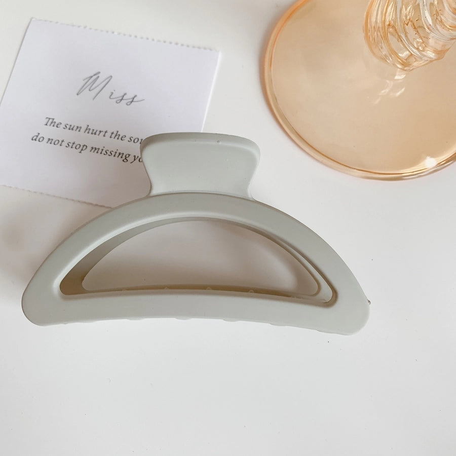 retro solid color plastic resin hair claws