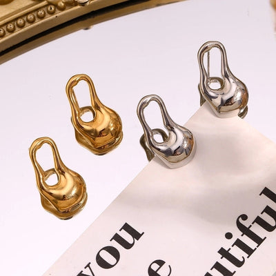 1 Pair Simple Style Geometric 304 Stainless Steel 18K Gold Plated Ear Studs