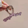 Online celebrity Korean style gradient love back head temperament female hairpin summer simple sweet  shark clip grip