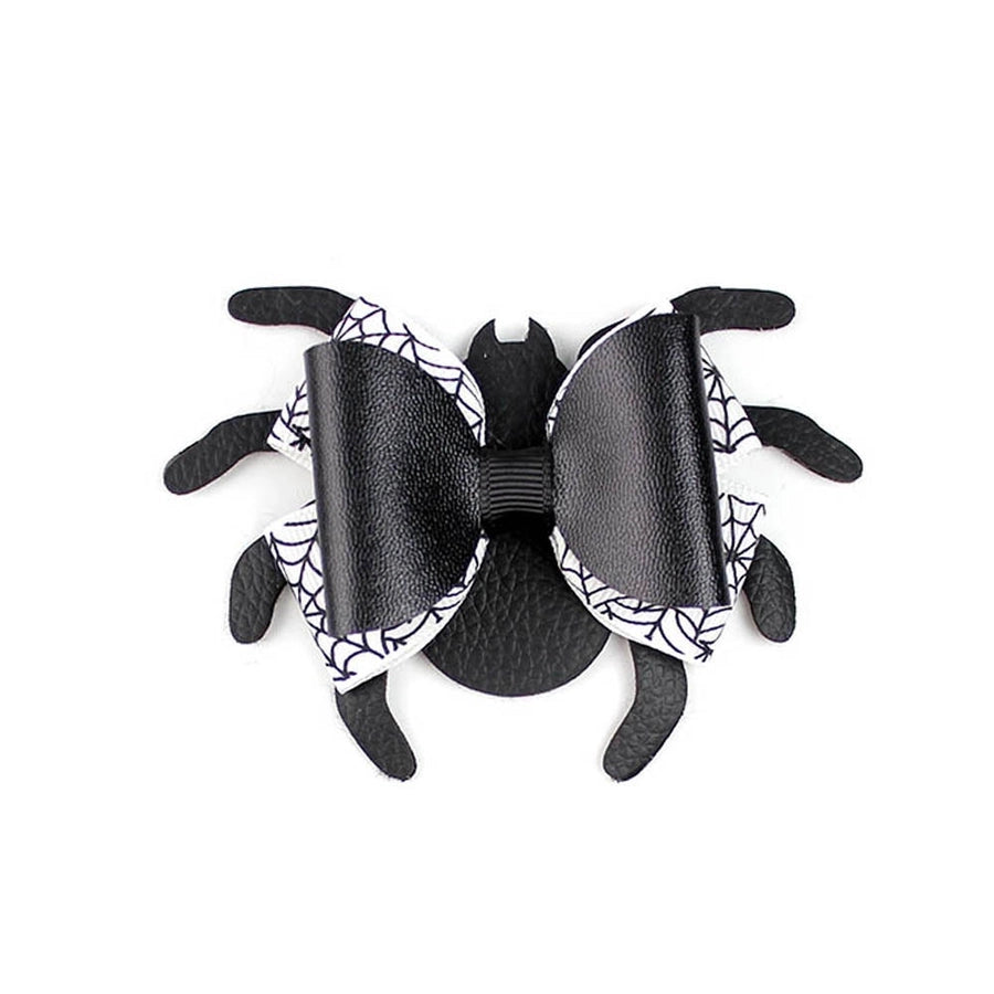 Girl'S IG Style Cool Style Pumpkin Spider Bow Knot Cloth Sequins Hair Clip