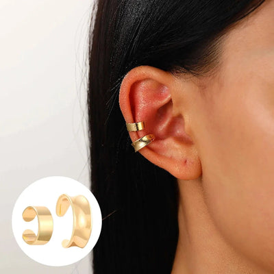 1 Piece Nordic Style Simple Style Geometric Water Droplets Copper Ear Cuffs