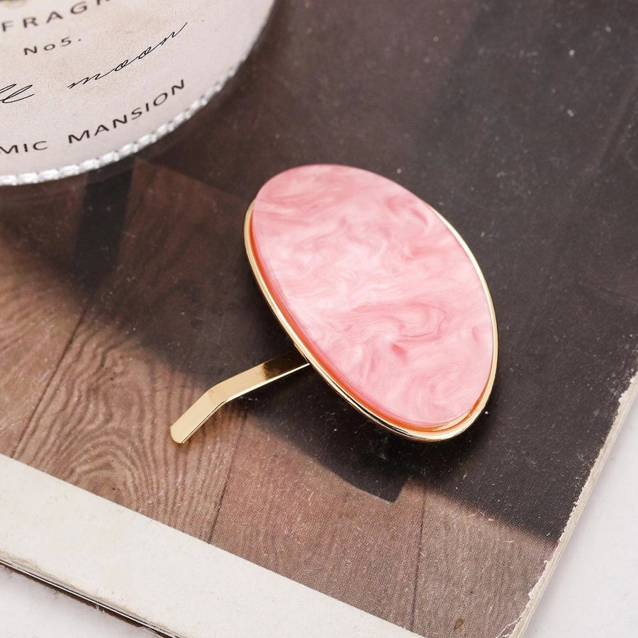 Women's Retro Color Block Acetic acid sheets Plating Hair Clip