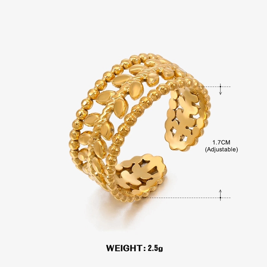 Jewelry Elegant Geometric Simple Titanium Steel Open Rings