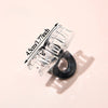 Gradient Small Grab Clip Small Disc Hairpin Environmentally Friendly Acetic Acid Shark Clip Transparent Oval Hair Grab Children's Clip