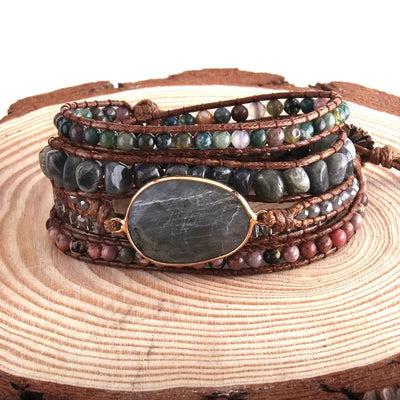 Vacation Geometric natural stone Beaded Chain Bracelets In Bulk