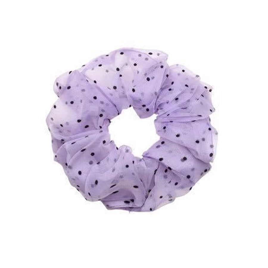 casual simple style polka dots gauze printing hair tie