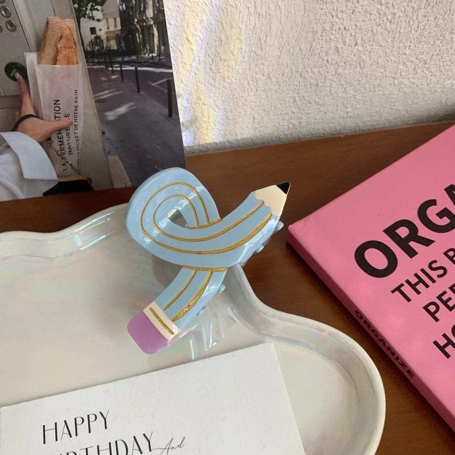 Women's Korean Style pencil Acetic acid sheets Hair Claws