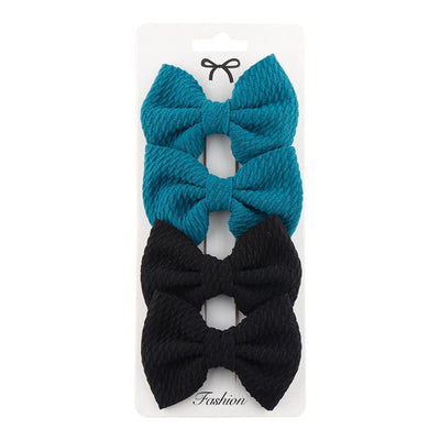 girl's simple style bow knot cloth braid hair band