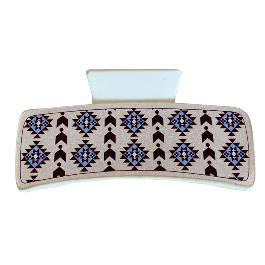 Women's Retro Geometric PS Pu Leather Hair Claws