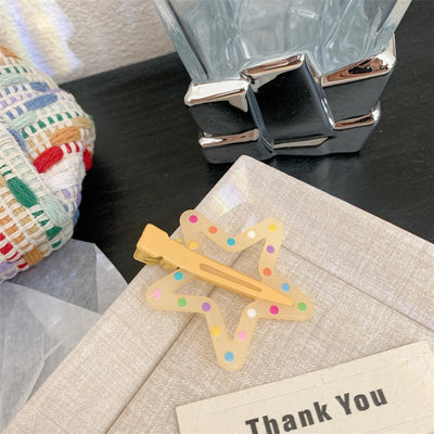 Women's Korean Style Star Resin Hair Clip