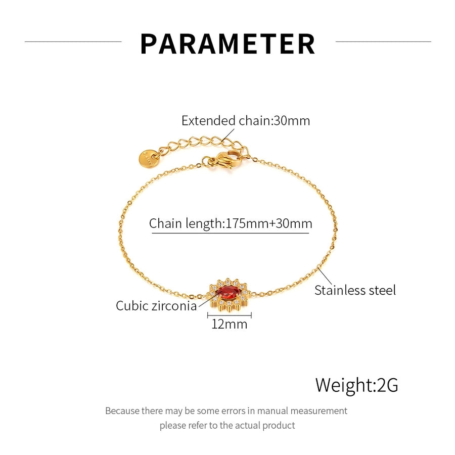 Simple Style Geometric 304 Stainless Steel cable chain Bracelets In Bulk