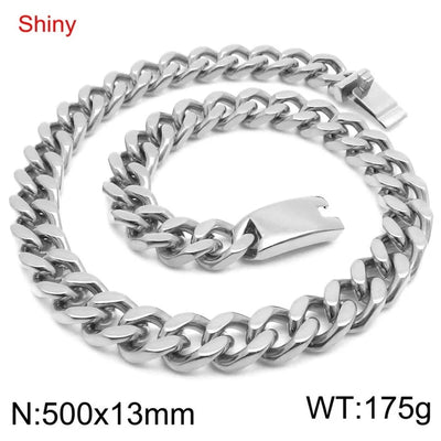 Trendy Unique Fashion Stainless Steel Cuban Link Chain Bracelet
