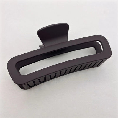 Simple square frosted rubber paint clip large small size back head high horsetail shark clip hair accessories hair clip