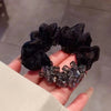 elegant simple style solid color organza hair tie