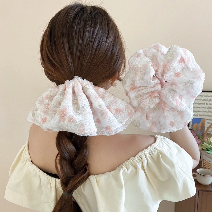 Women's Sweet Geometric Cloth Hair Tie