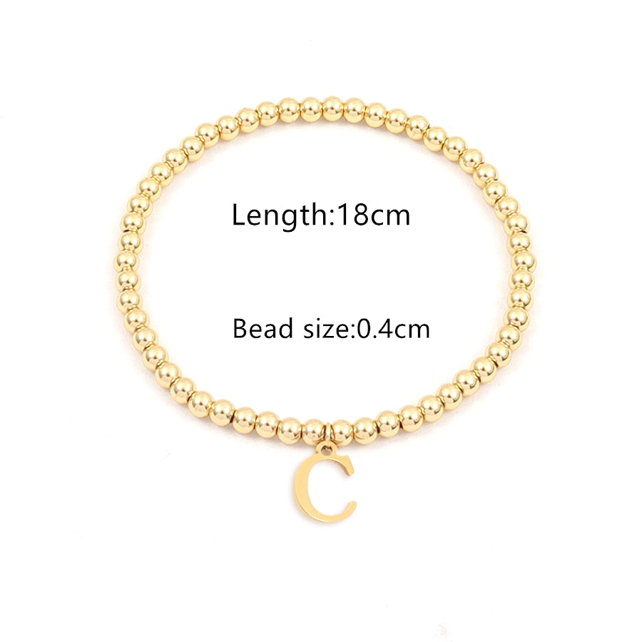 Simple Style Classic Style Letter 201 Stainless Steel 304 Stainless Steel Bracelets In Bulk