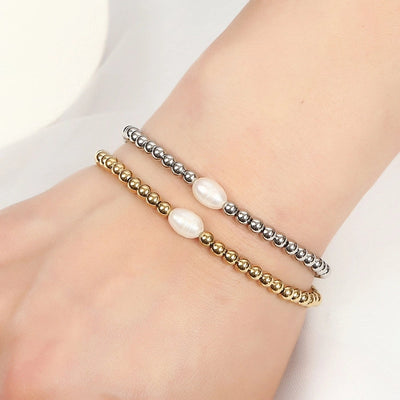 Simple Style Commute Geometric 303 Stainless Steel Bracelets In Bulk