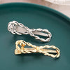 Women's Simple Style Solid Color Metal Hollow Out Hair Clip
