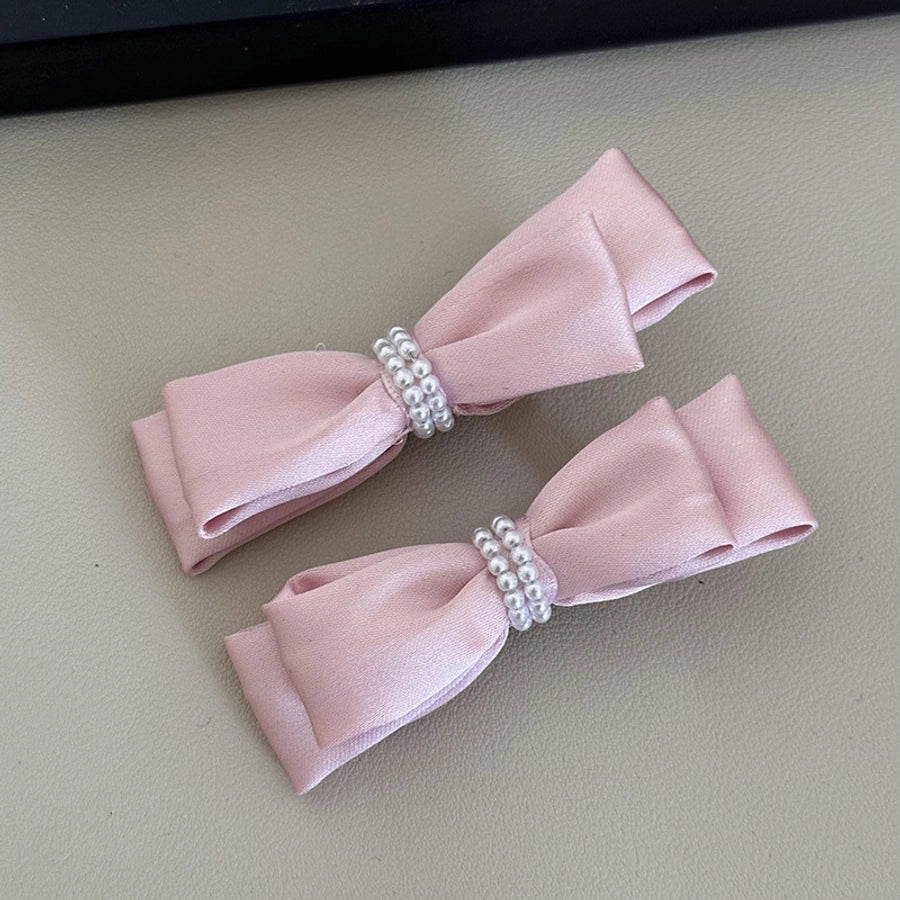 Women's Sweet Simple Style Bow Knot Cloth Hair Clip Hair Tie
