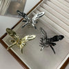 Women's Sweet Cool Style Butterfly Metal Plating Hair Claws