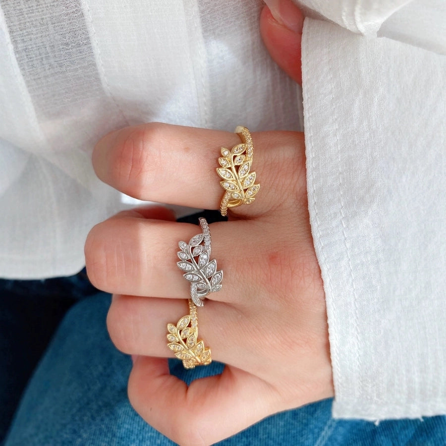 Jewelry Vintage Style Classic Style Grain Copper Zircon Plating Rings Bracelets