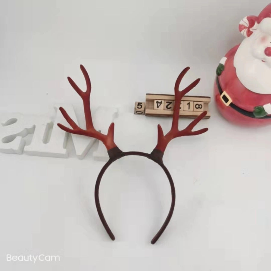 Internet Celebrity  Christmas Girl Heart Christmas Hair Band Cute Elk Horn Hair Accessories Pressure Hair Band