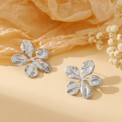 1 Pair Exaggerated Simple Style Oversized Flower Butterfly 304 Stainless Steel Ear Studs