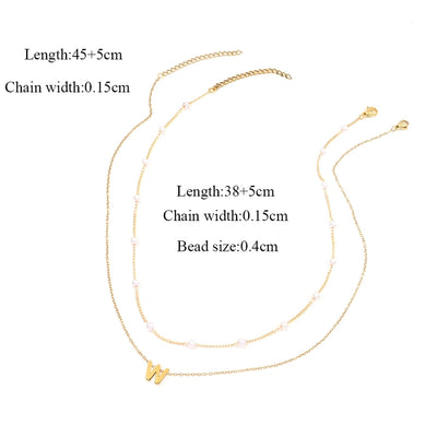 Jewelry Simple Style Classic Style Letter 201 Stainless Steel 304 Stainless Steel Pendant Necklace