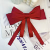 Big bow ribbon hairpin horizontal clip headdress temperament hair accessories high sense back head top clip spring clip
