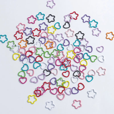 Women's Cute Heart Shape Flower Alloy Heart Flowers hair buckle