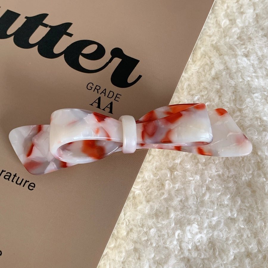 elegant lady bow knot acetic acid sheets hair clip