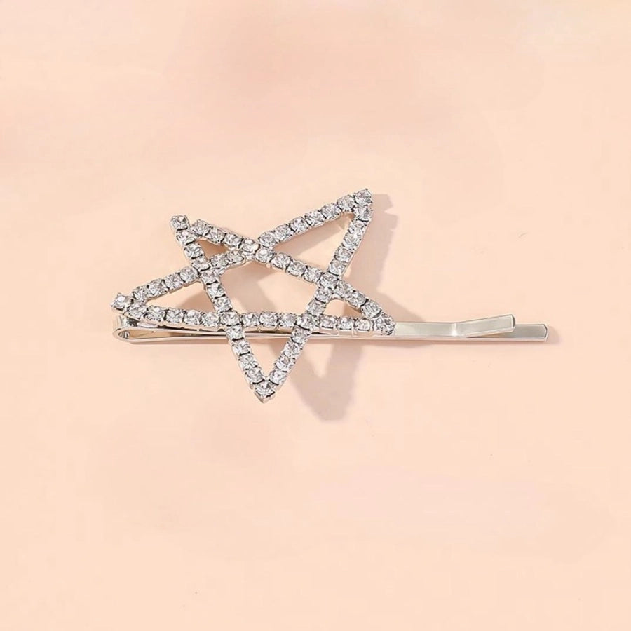 Women's IG Style Simple Style Star Rhinestone Hollow Out Inlay Rhinestones Hair Clip