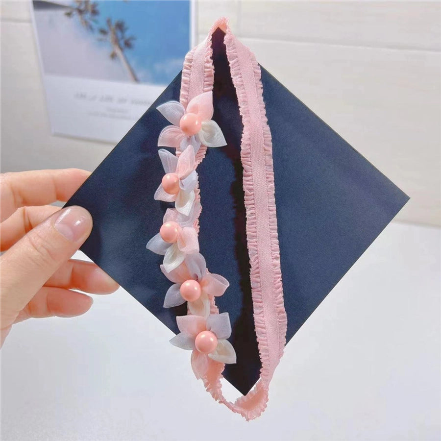 sweet flower cloth hair clip hair band