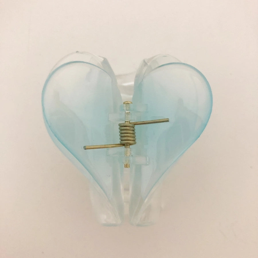 Women's Sweet Heart Shape Plastic Stoving Varnish Hair Claws