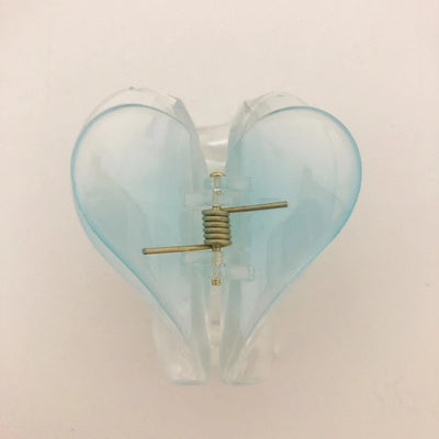 Women's Sweet Heart Shape Plastic Stoving Varnish Hair Claws