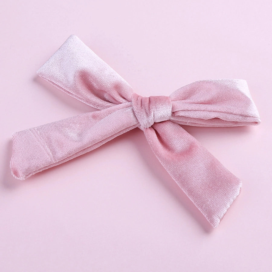 fashion bow knot flannel hair clip