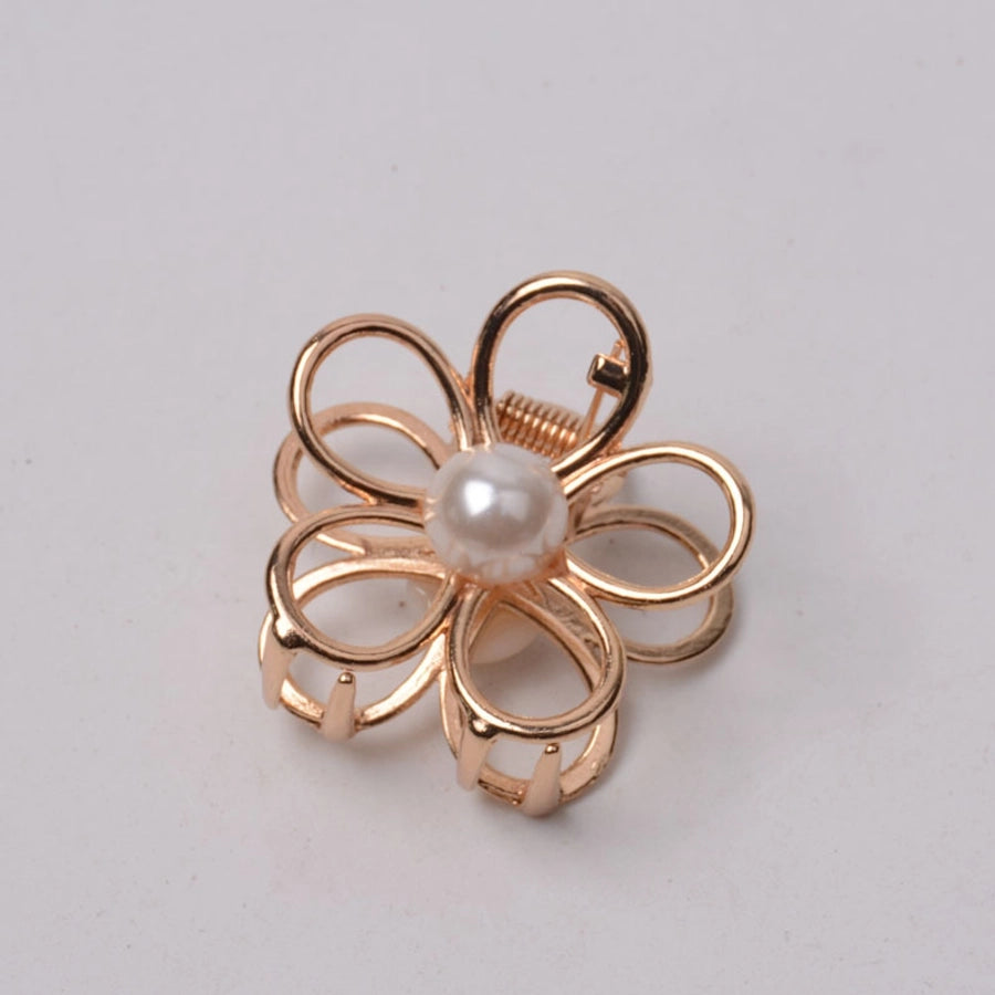 Women's Elegant Flower Alloy Plating Hair Claws