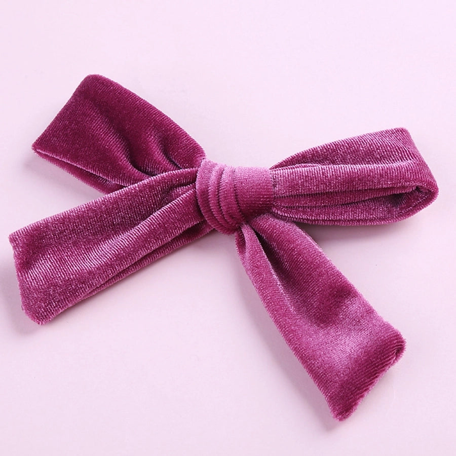 fashion bow knot flannel hair clip